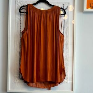 Women's Sleeveless Orange Top